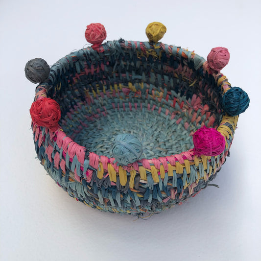 Coiled Raffia Basket