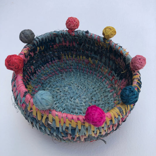 Coiled Raffia Basket