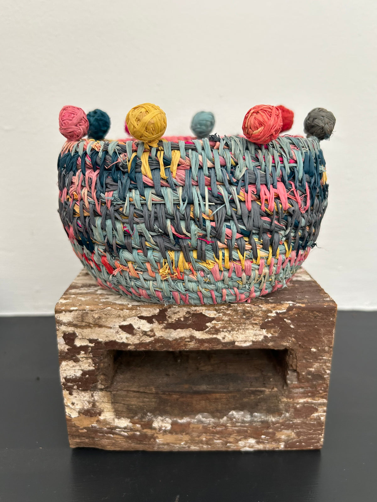 Coiled Raffia Basket